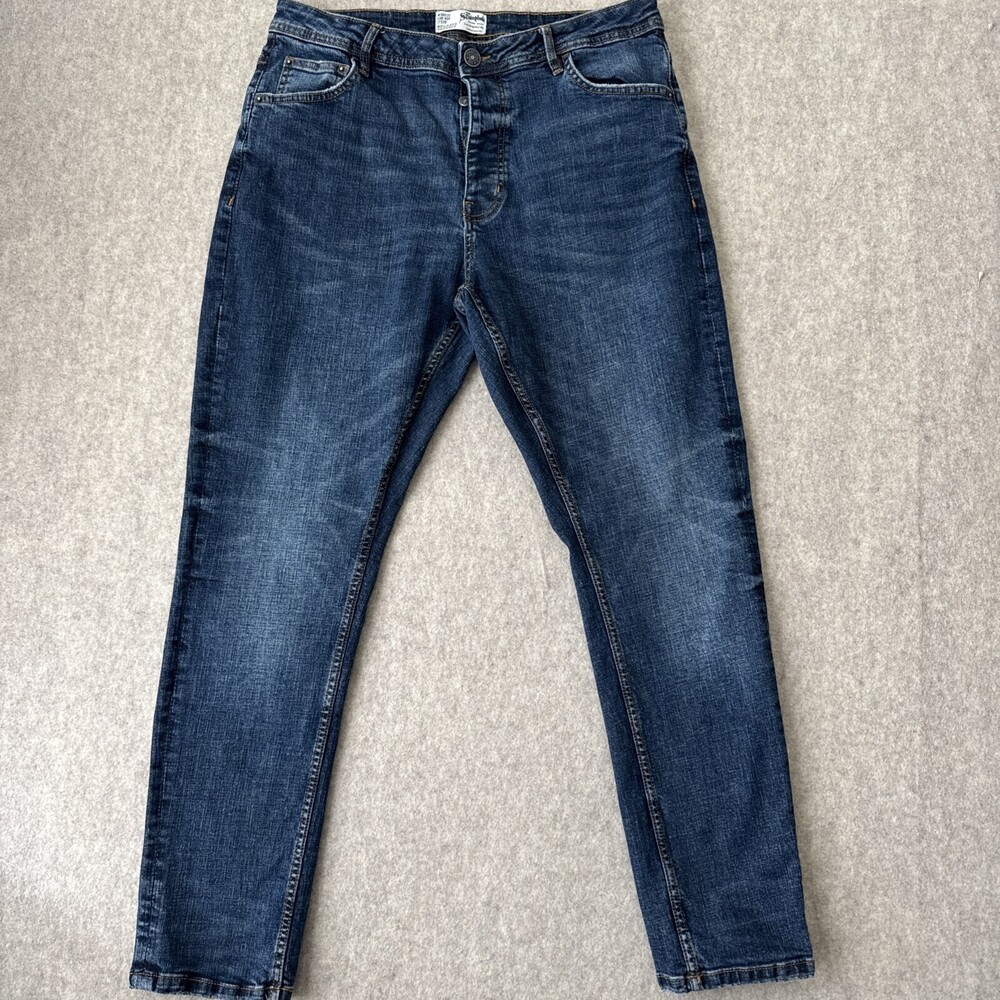 The Stronghold Relaxed Tapered Selvedge Jeans Mens 36x32 Blue